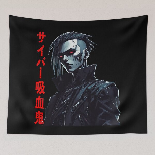 Item preview,  Cyber-Vampire Kanji, Gothic Cyberpunk designed and sold by Burn-Ego.