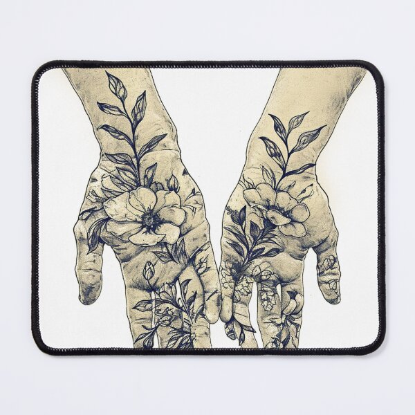 Item preview, Floral Embrace: Botanical Whispers on Delicate Hands designed and sold by dungeonwarriors.