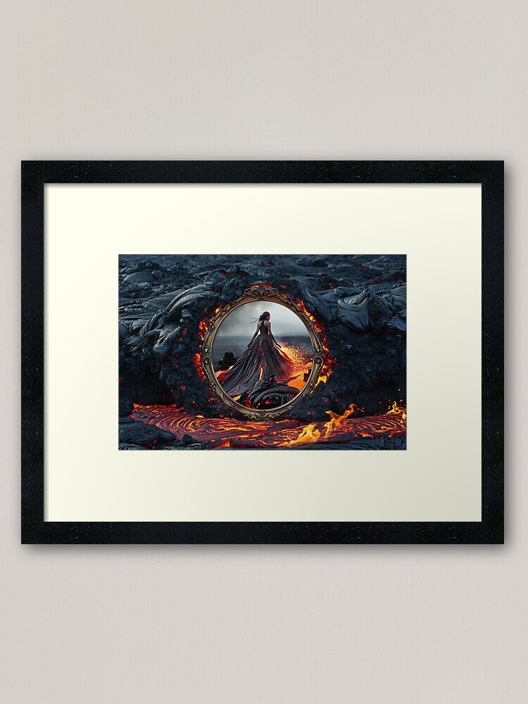 Thumbnail 1 of 7, Framed Art Print, You Have Become the Fire: You Are Ready to Come Alive! designed and sold by rebecka.