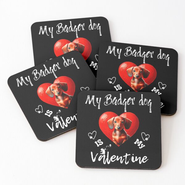 Item preview, My Dachshund is my Valentine | Doxie Oil painting Art designed and sold by TheMostLikely.