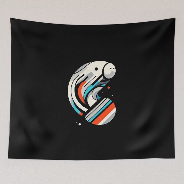 Item preview, Tranquil Tides with Minimalist Manatee designed and sold by Mechanical-Artt.