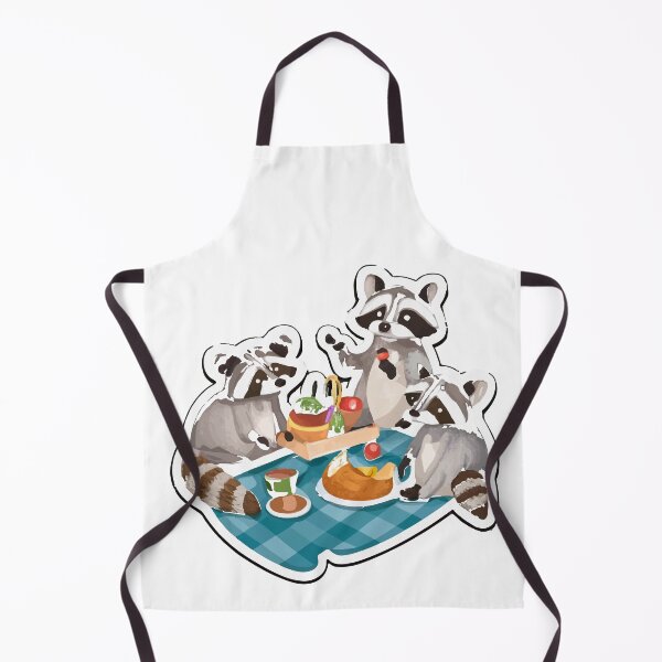 Item preview, Raccoon Family Picnic Watercolor Art designed and sold by NiftyWrx.