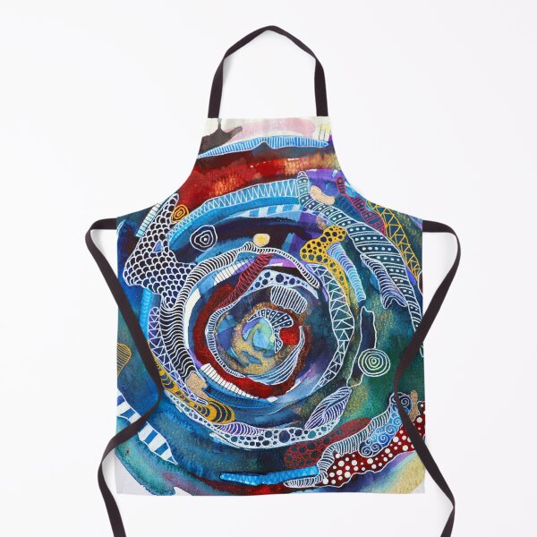 Item preview, Scarf - Red River Vortex Abstract Design designed and sold by ailenevmartist.