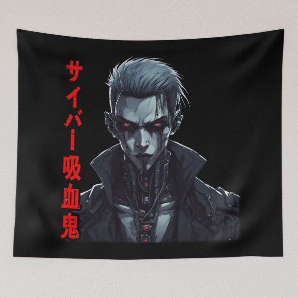 Item preview, Cyber-Vampire Kanji, Dark Cyberpunk designed and sold by Burn-Ego.