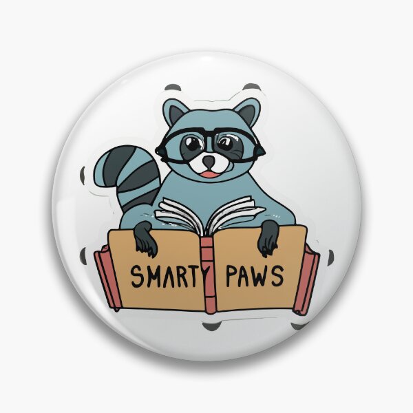 Item preview, Smarty Paws - Wise Raccoon with Glasses and Book designed and sold by NiftyWrx.