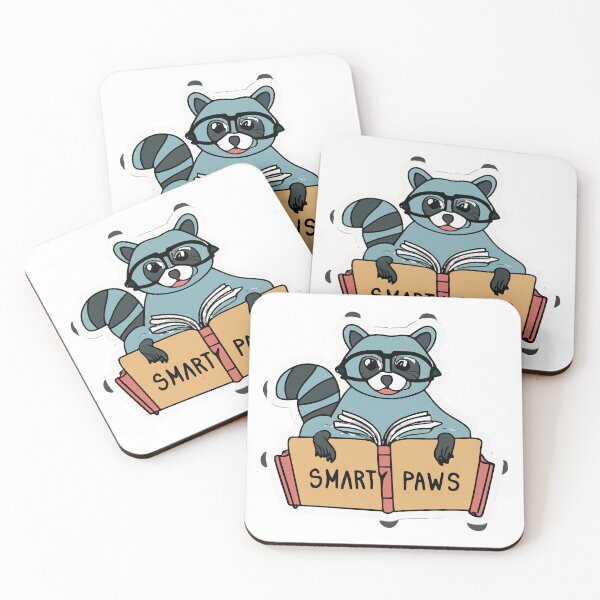Item preview, Smarty Paws - Wise Raccoon with Glasses and Book designed and sold by NiftyWrx.