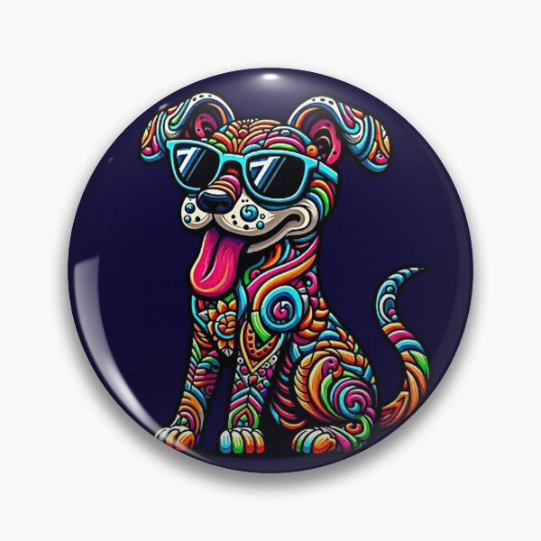 Item preview, tie dye dog  designed and sold by ONIX23.