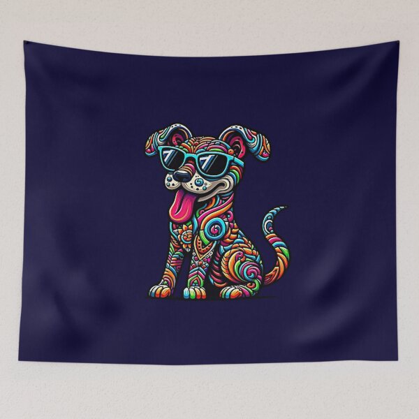 Item preview, tie dye dog  designed and sold by ONIX23.