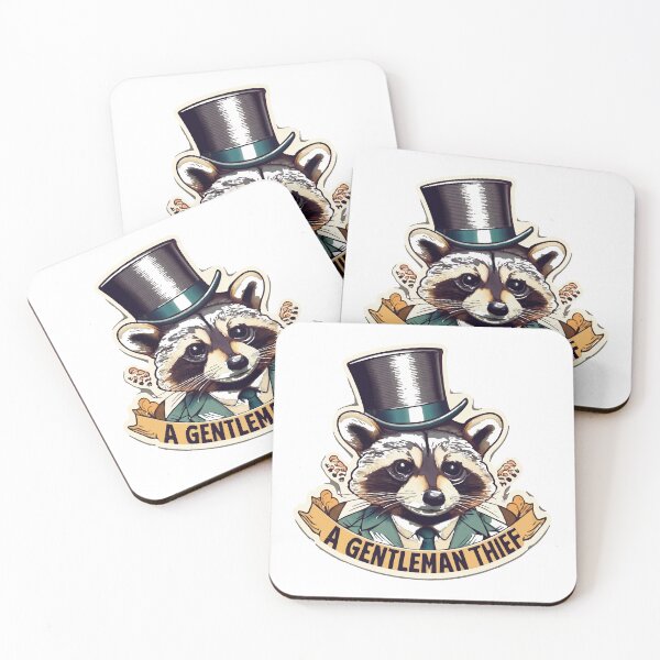 Item preview, Vintage Gentleman Raccoon Portrait designed and sold by NiftyWrx.