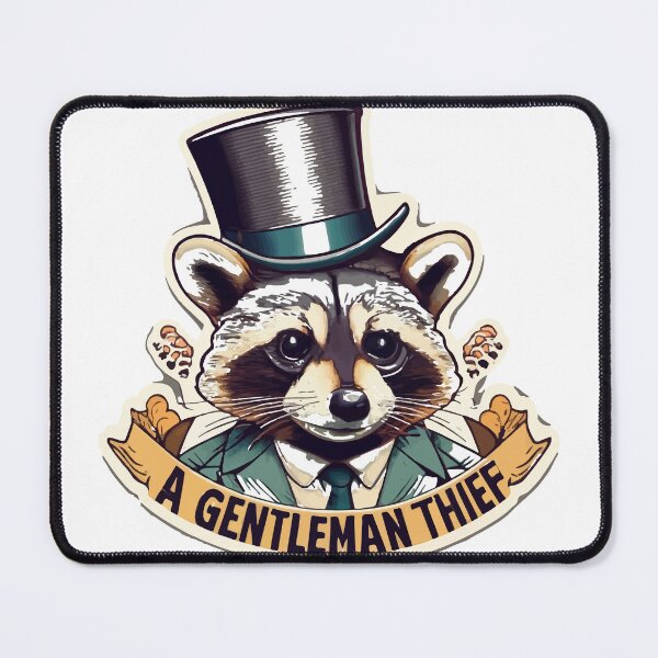 Item preview, Vintage Gentleman Raccoon Portrait designed and sold by NiftyWrx.