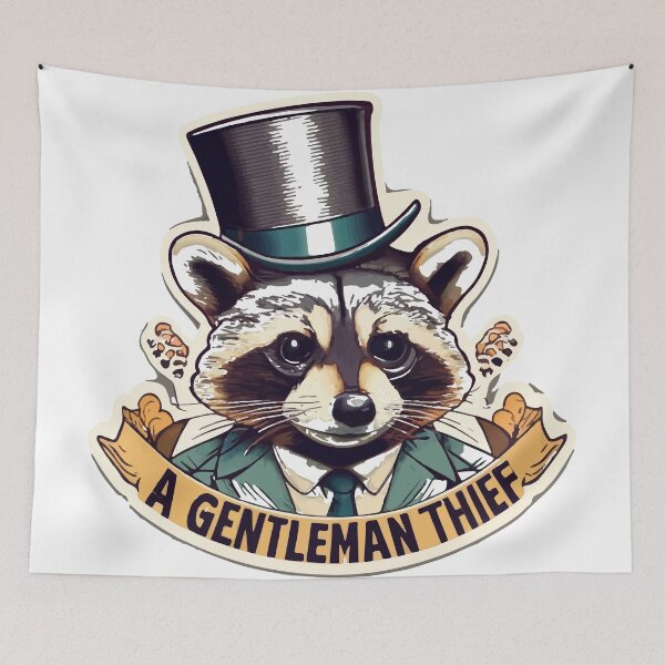 Item preview, Vintage Gentleman Raccoon Portrait designed and sold by NiftyWrx.