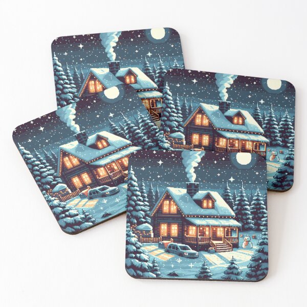Item preview, Winter Warmth | Cozy Winter Cabin, Pixel Art designed and sold by InkFlugel.