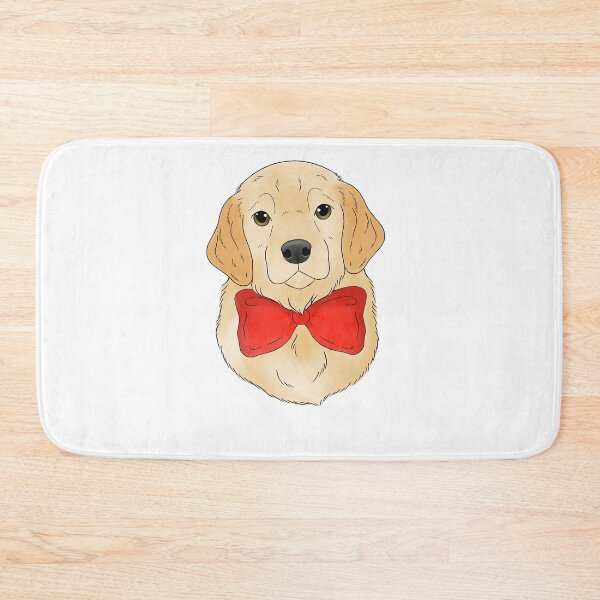 Item preview, Golden retriever puppy with a bow designed and sold by Cynthiaetal.