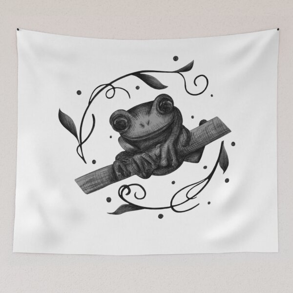 Item preview, Cute Whimsical Frog designed and sold by themaybebee.