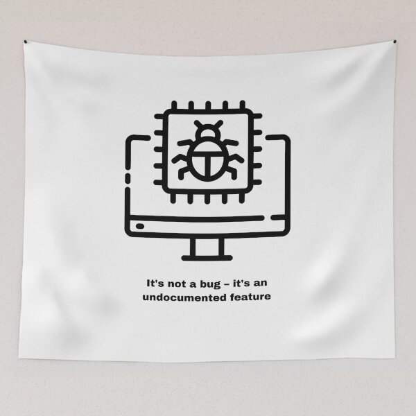 Item preview, Feature Not Bug: Developer's Wit designed and sold by RetroRover.
