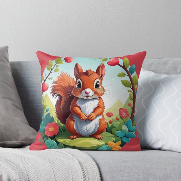 Artikelvorschau, Herzerwärmendes Eichhörnchen: Rundes Design in Naturpracht entworfen und verkauft von Minpadesign.