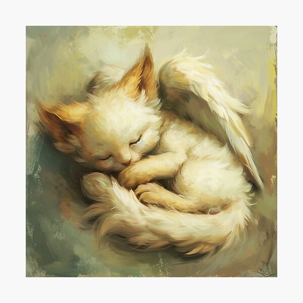 Item preview, Slumbering Seraph: The Dreaming Griffin Cub's Repose designed and sold by dungeonwarriors.