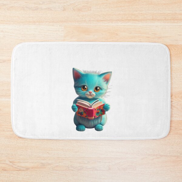 Item preview, Cute Blue Cat With Book Cute Cat Reading Book Funny Gifts For Cat Lovers Funny Gifts For Book Lovers Book Girly designed and sold by MatthewViews.