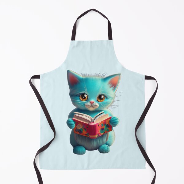 Item preview, Cute Blue Cat With Book Cute Cat Reading Book Funny Gifts For Cat Lovers Funny Gifts For Book Lovers Book Girly designed and sold by MatthewViews.