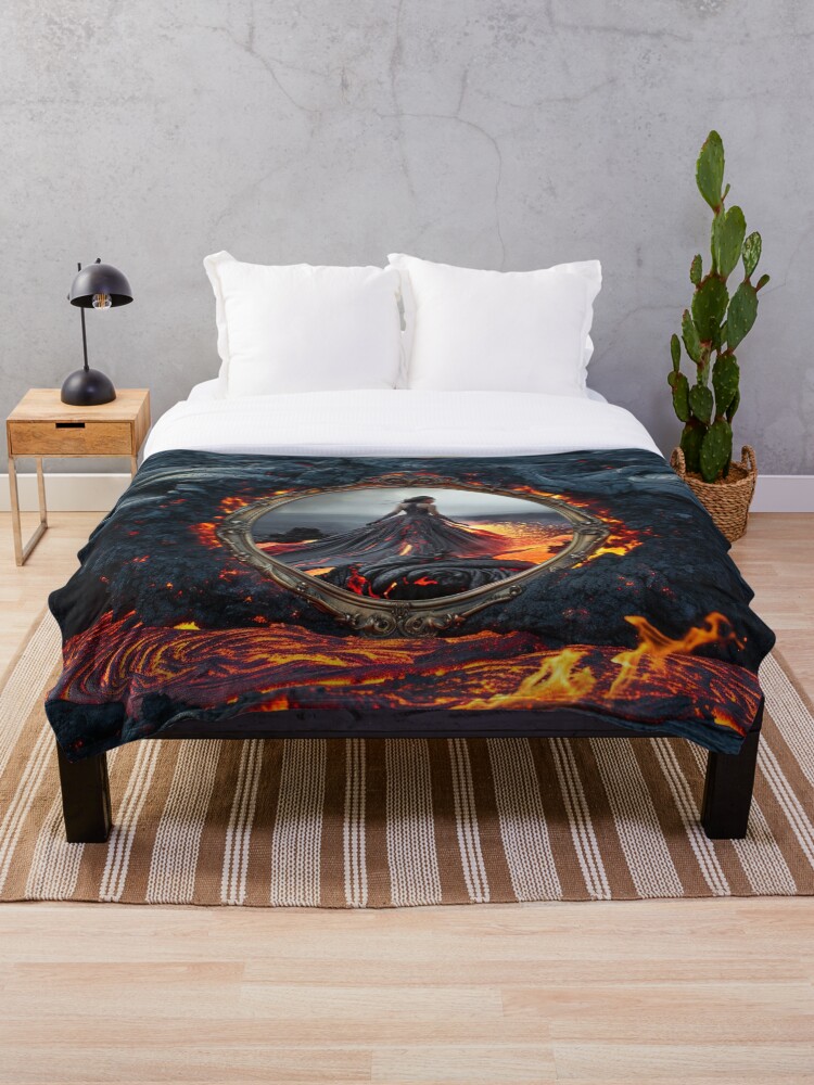 Thumbnail 1 of 6, Throw Blanket, You Have Become the Fire: You Are Ready to Come Alive! designed and sold by rebecka.