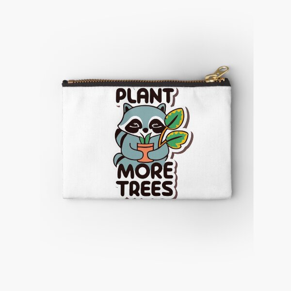 Item preview, Raccoon Paws & Plant - Plant More Trees Eco Sticker designed and sold by NiftyWrx.