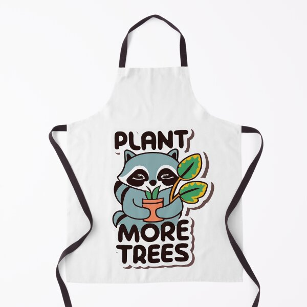 Item preview, Raccoon Paws & Plant - Plant More Trees Eco Sticker designed and sold by NiftyWrx.