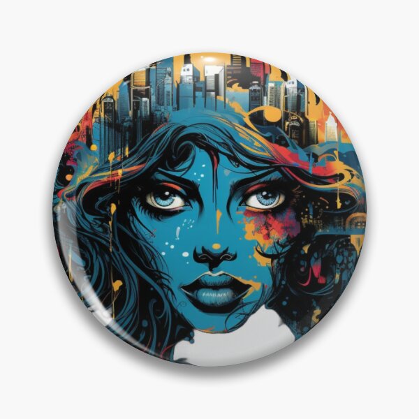 Item preview, Woman faces city  designed and sold by NostosArt.