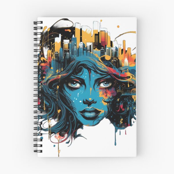 Item preview, Woman faces city  designed and sold by NostosArt.