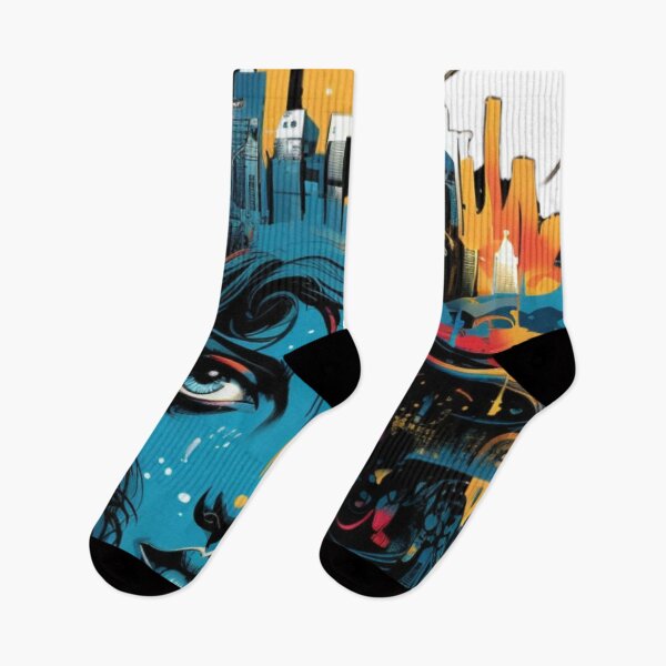 Item preview, Woman faces city  designed and sold by NostosArt.