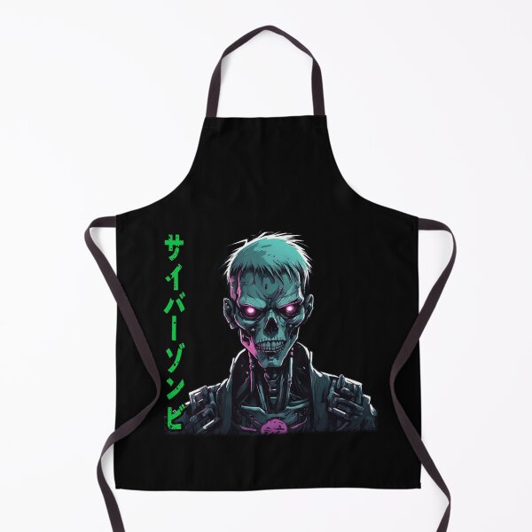 Item preview, Cyber-Zombie Kanji, Gaunt Undead Cyberpunk designed and sold by Burn-Ego.