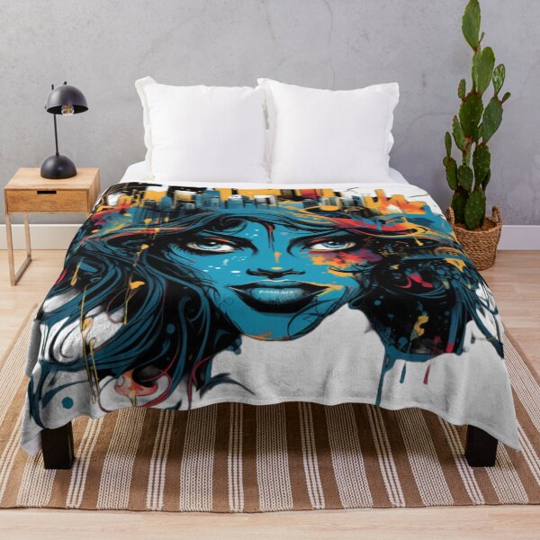 Item preview, Woman faces city  designed and sold by NostosArt.