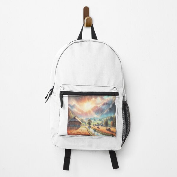 Item preview, Golden Harvest | Beautiful Pastel Mountain Landscape designed and sold by InkFlugel.