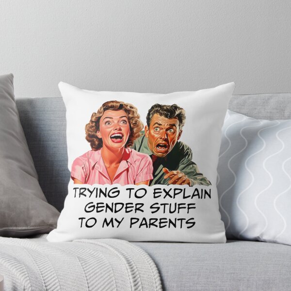 Item preview, Trying to explain gender stuff to my parents, funny meme  designed and sold by Silurostudio.