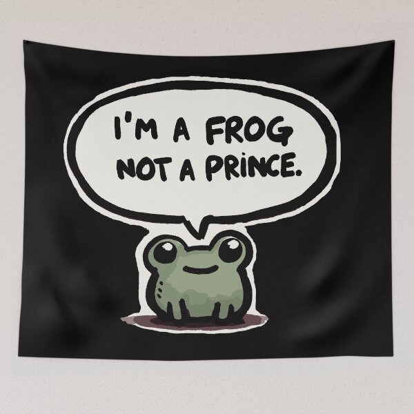 Item preview, I am a simple frog not a prince designed and sold by DoodleDashShop.