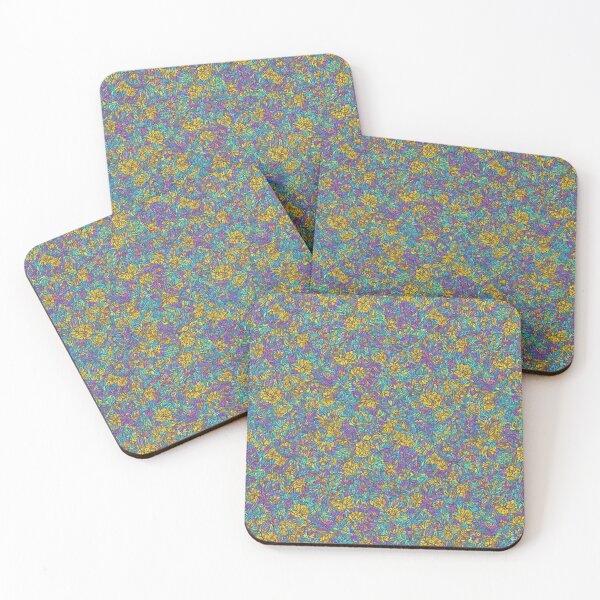 Item preview, Abstract Yellow and Lavender Floral Design designed and sold by GPrint001.