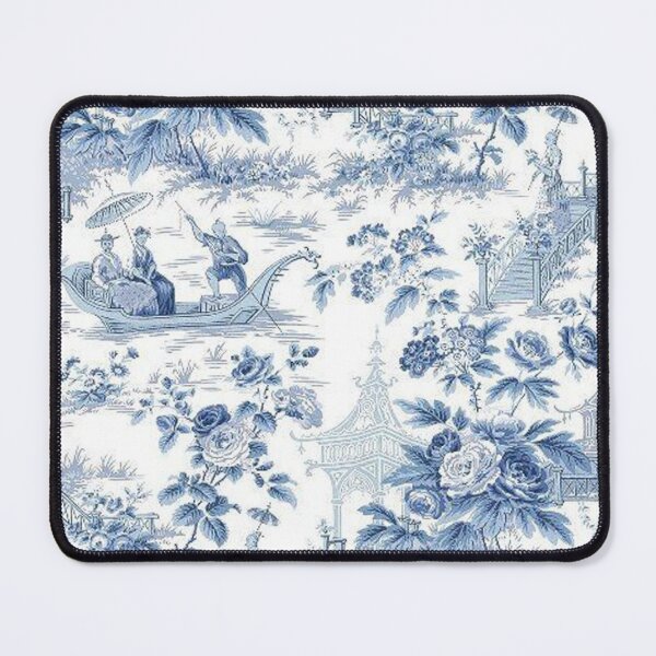 Item preview, Powder Blue Chinoiserie Toile designed and sold by TheChinoiserie.