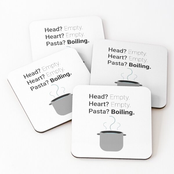 Item preview, Head? Empty. Heart? Empty. Pasta? Boiling. designed and sold by ReaganThomas19.