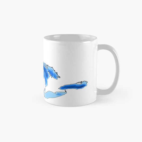 Item preview, Great Lakes Bathymetric (Depth) Map designed and sold by OrganicOasisArt.