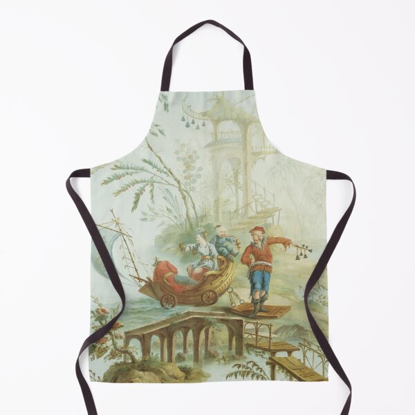 Item preview, Light Green & Red Chinoiserie designed and sold by TheChinoiserie.