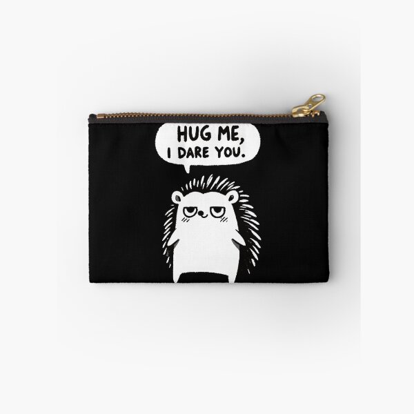Item preview, Hug me I dare you Hedgehog designed and sold by DoodleDashShop.