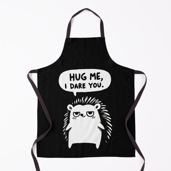 Item preview, Hug me I dare you Hedgehog designed and sold by DoodleDashShop.