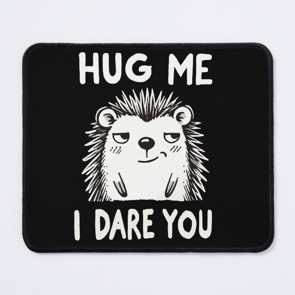 Item preview, Hug me I dare you Spiky Hedgehog designed and sold by DoodleDashShop.