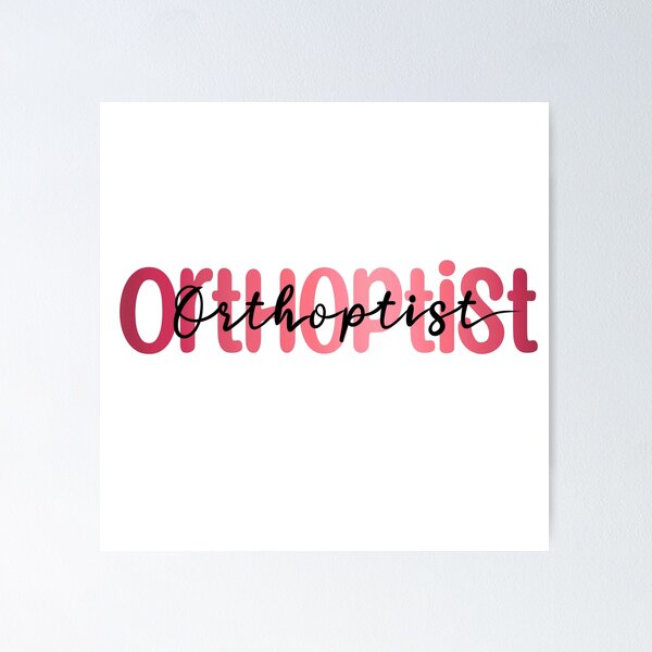 Item preview, Orthoptist designed and sold by Orthopchicks.