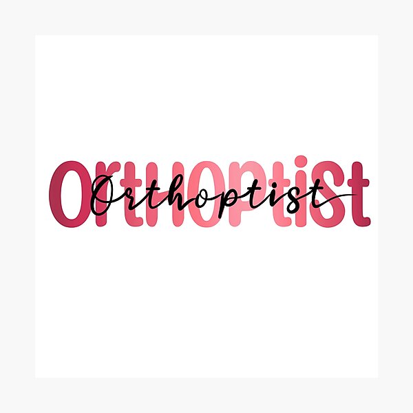 Item preview, Orthoptist designed and sold by Orthopchicks.
