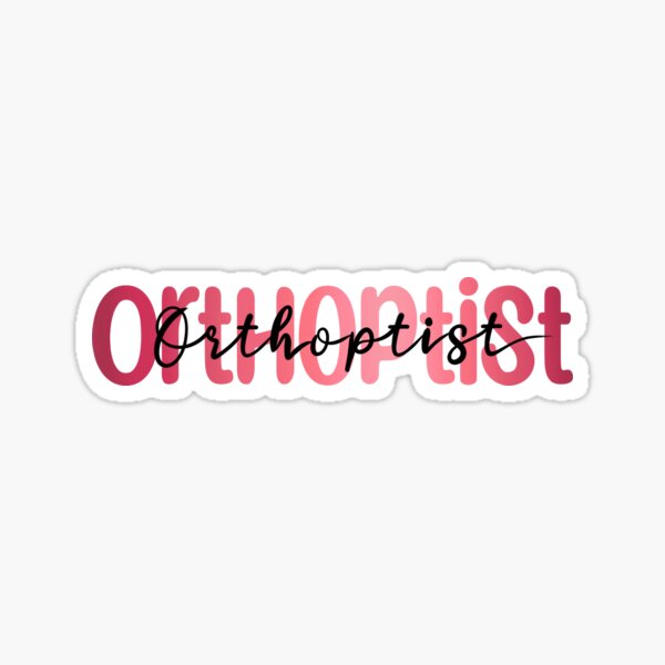 Item preview, Orthoptist designed and sold by Orthopchicks.