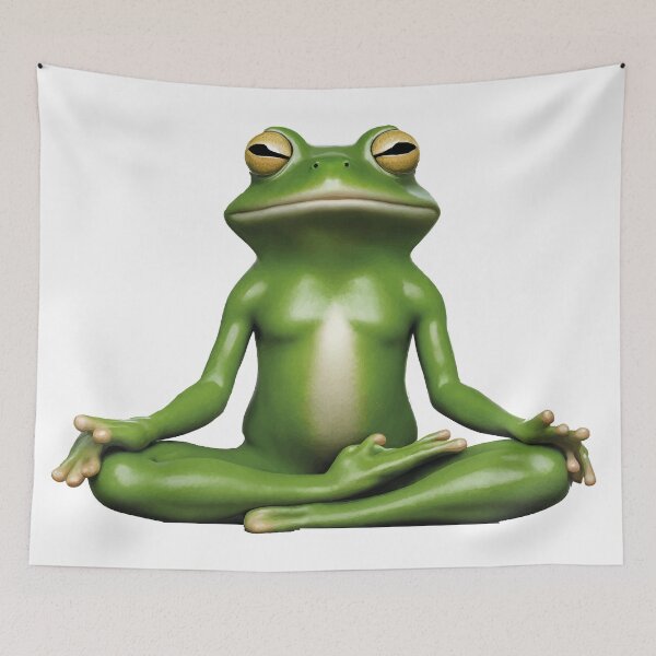 Item preview, Meditative Amphibian designed and sold by yasarstore.