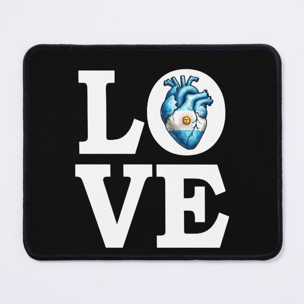 Item preview, I Love Argentina Country Heart Flag designed and sold by SambaStyles.