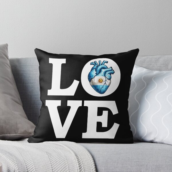 Item preview, I Love Argentina Country Heart Flag designed and sold by SambaStyles.