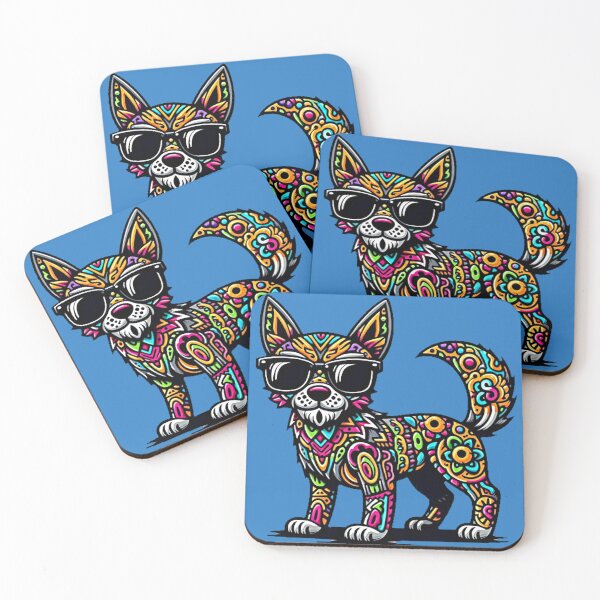 Item preview, tribal dog designed and sold by ONIX23.