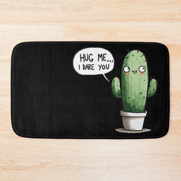 Item preview, Hug me I dare you Cactus designed and sold by DoodleDashShop.